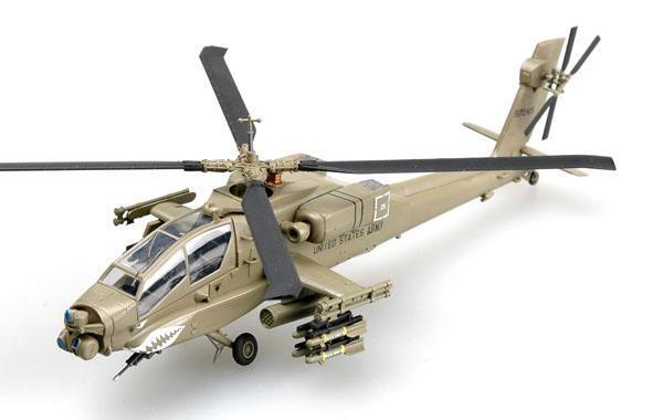 Easy Model 1/72 Helicopter - AH-64A Apache 1st Armored Div. Assembled Model [37028]