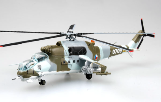 Easy Model 1/72 Helicopter - Mi-24 Hind Czech Republic Air Force No.0709 Assembled Model [37036]