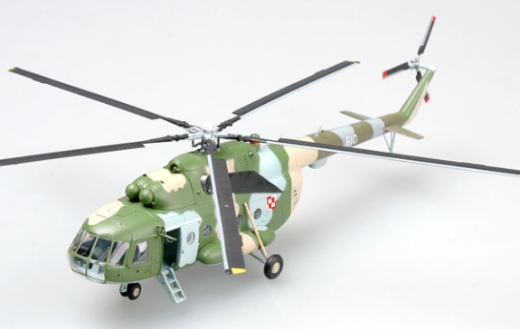 Easy Model 1/72 Helicopter - Mi-8 Hip-C Polish Air Force Mi-8T White 610 Assembled Model [37042]