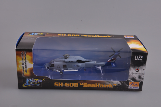 Easy Model 1/72 Helicopter - SH-60B Seahawk, HSL-47 Saberhawks Assembled Model [37089]