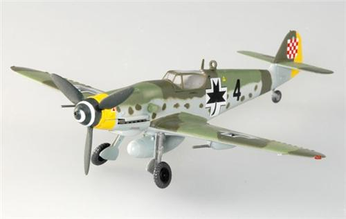 Easy Model 1/72 Bf109G-10 Messerschmitt 1945 Croatian Assembled Model [37202]