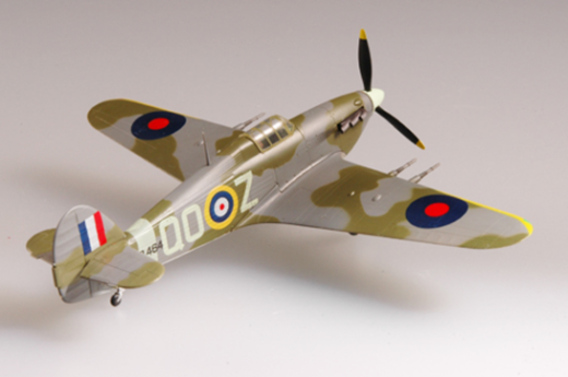 Easy Model 1/72 Hurricane MkII 835 Squadron HMS Nairana 1942 Assembled Model [37242]
