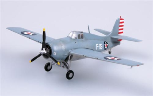 Easy Model 1/72 F4F-3 Wildcat VF-3, USS Lexington - Battle of the Coral Sea Assembled Model [37246]