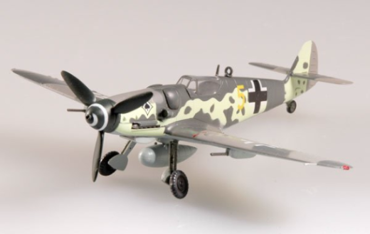 Easy Model 1/72 Bf109G-6 Messerschmitt JG53 1945 Germany Assembled Model [37258]