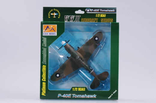 Easy Model 1/72 P-40E Tomahawk 77Sqn RAAF 1942 Assembled Model [37271]