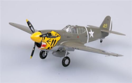 Easy Model 1/72 P-40E Kittyhawk 11FS 343FG 1942 Assembled Model [37272]
