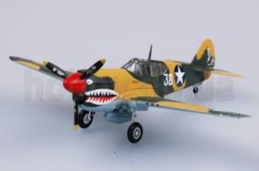 Easy Model 1/72 P-40E Kittyhawk 16FS 23FG 1942 Assembled Model [37274]