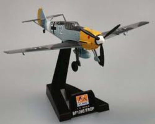 Easy Model 1/72 Bf109E-7/TROP 1/JG27 Messerschmitt Assembled Model [37280]