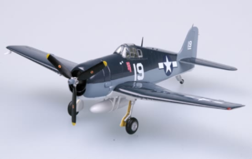 Easy Model 1/72 F6F-3 Hellcat VF-6 USS INTREPID 1944   Assembled Model [37298]