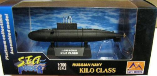 Easy Model 1/700 Submarine - Russian Navy Kilo Class Assembled Model [37300]
