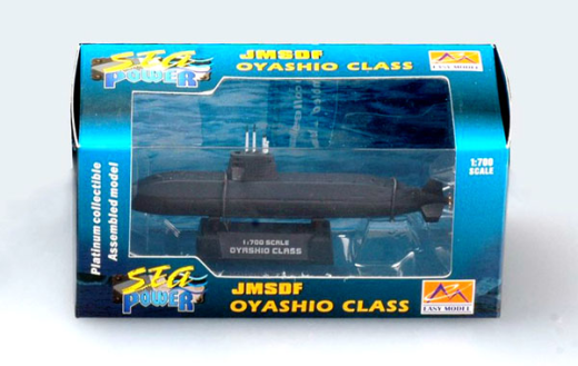 Easy Model 1/700 Submarine - JMSDF Oyashio Class Assembled Model [37301]