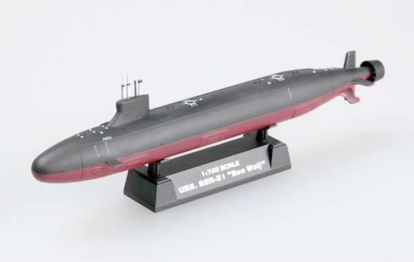 Easy Model 1/700 Submarine - USS. SSN-21 Seawolf Assembled Model [37302]