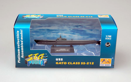 Easy Model 1/700 Submarine - USS SS-212 GATO 1941   Assembled Model [37308]