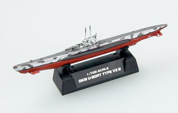 Easy Model 1/700 Submarine - DKM U-boat German Navy U7B Assembled Model [37312]