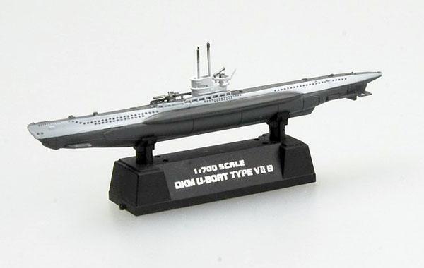 Easy Model 1/700 Submarine - DKM U-boat German Navy U7B Assembled Model [37313]
