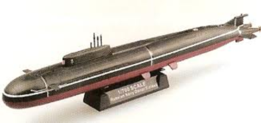 Easy Model 1/700 Submarine - Russian Navy Oscar II class Assembled Model [37327]