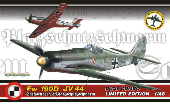 ED01154 Eduard 1/48 Fw 190D JV 44 - DUAL COMBO Plastic Model Kit