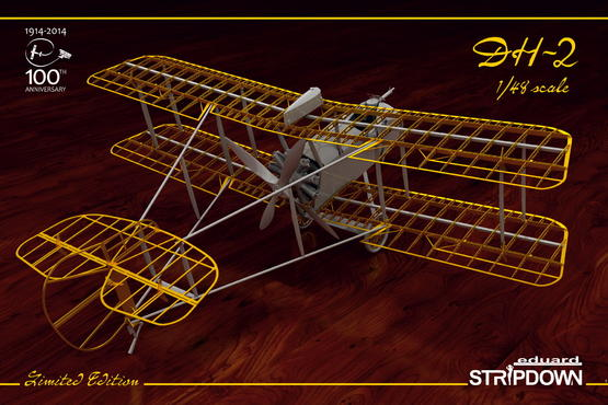 ED01185 Eduard 1/48 DH-2 STRIPDOWN Plastic Model Kit