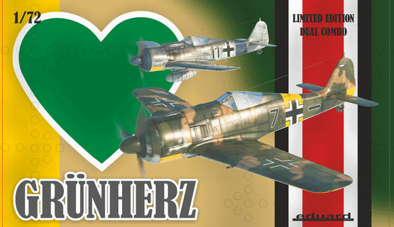 ED02122 Eduard 1/72 Gr¼nherz DUAL COMBO Plastic Model Kit