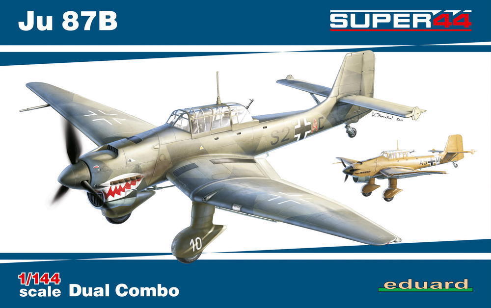 ED04431 Eduard 1/144 Ju 87B DUAL COMBO Plastic Model Kit Eduard