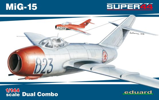 ED04443 Eduard 1/144 MiG-15 DUAL COMBO Plastic Model Kit