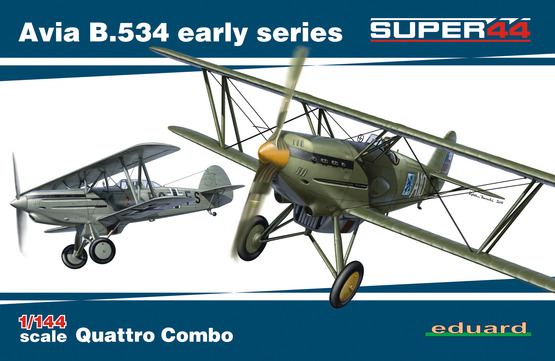 ED04451 Eduard 1/144 Avia B.534 early series QUATTRO COMBO Plastic Model Kit Eduard