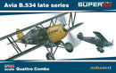 ED04452 Eduard 1/144 Avia B.534 late series Quattro Combo Plastic Model Kit Eduard