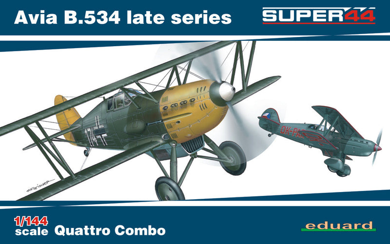 ED04452 Eduard 1/144 Avia B.534 late series Quattro Combo Plastic Model Kit