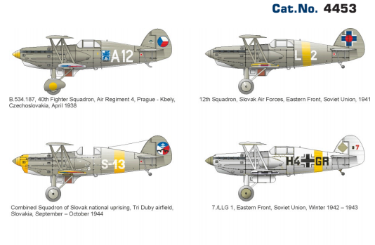 ED04453 Eduard 1/144 Czechoslovak Avia B.534 IV. serie Super44