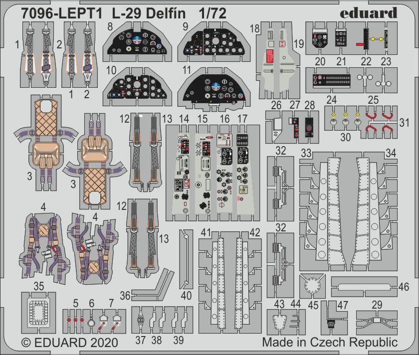 ED07096 Eduard 1/72 Czechoslovak L-29 Delfin Profipack Eduard