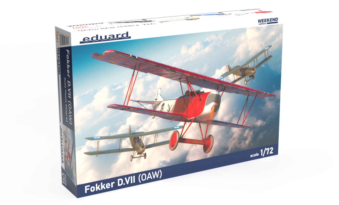 ED07407 Eduard 1/72 Fokker D.VII (OAW) Plastic Model Kit Eduard