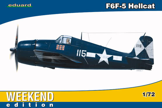 ED07415 Eduard 1/72 F6F-5 Hellcat Plastic Model Kit Eduard