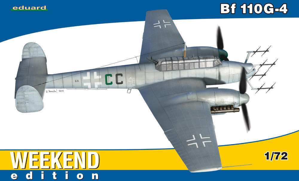 ED07422 Eduard 1/72 Bf 110G-4 Plastic Model Kit Eduard