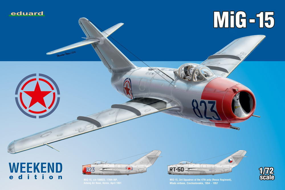ED07423 Eduard 1/72 MiG-15 Plastic Model Kit Eduard