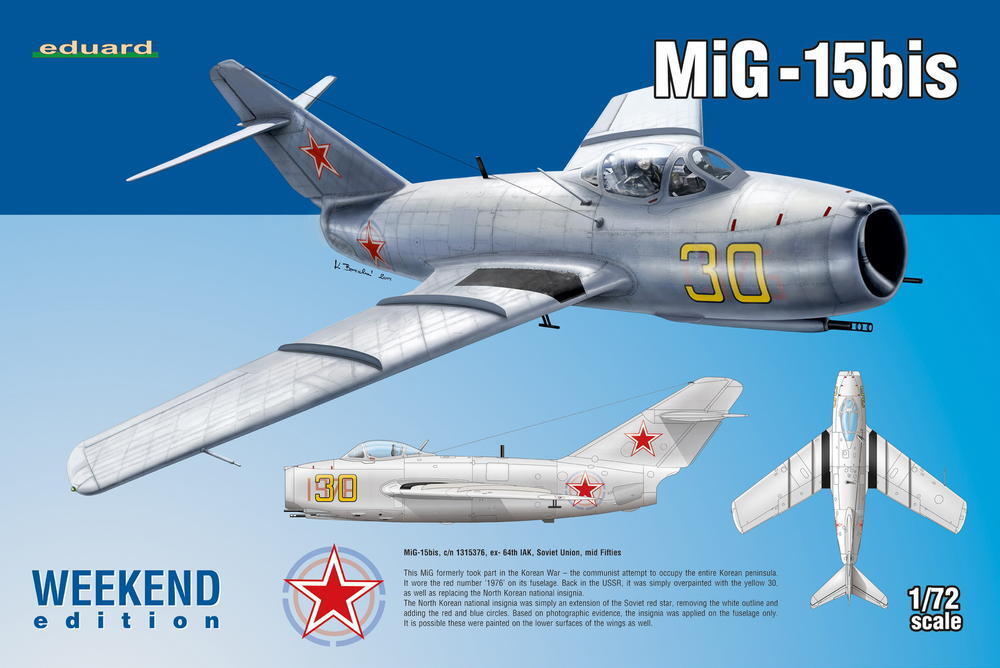 ED07424 Eduard 1/72 MiG-15bis Plastic Model Kit Eduard