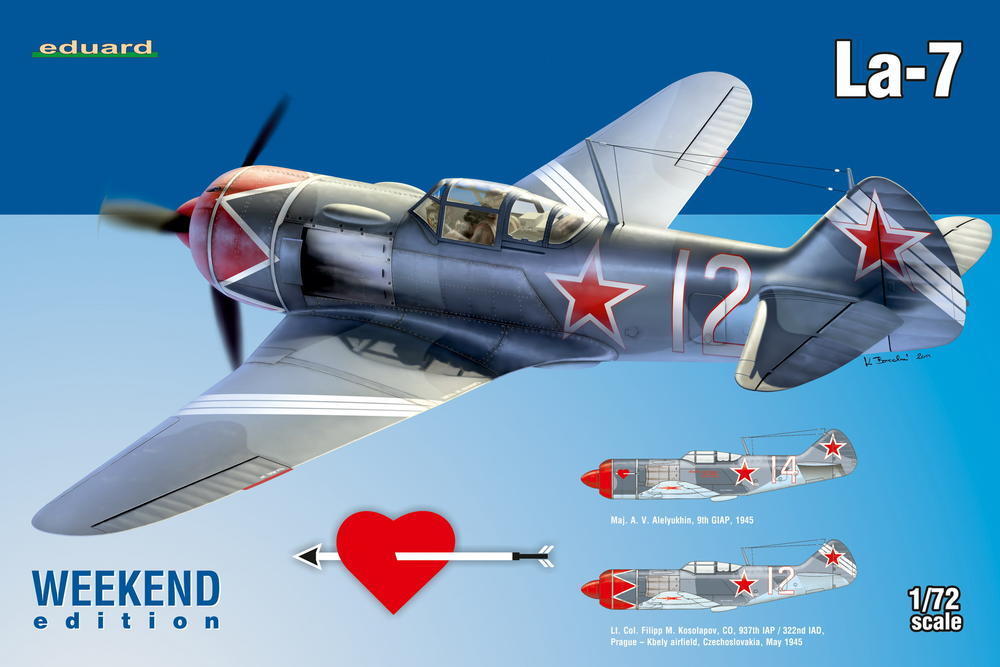 ED07425 Eduard 1/72 La-7 Plastic Model Kit Eduard
