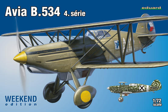 Eduard 1/72 Avia B.534 IV. sÃ©rie Plastic Model Kit