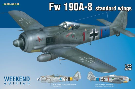 ED07435 Eduard 1/72 Fw 190A-8 standard wings Plastic Model Kit