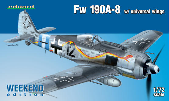 ED07443 Eduard 1/72 Fw 190A-8 w/ universal wings Plastic Model Kit