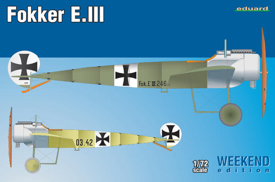 ED07444 Eduard 1/72 Fokker E.III Plastic Model Kit