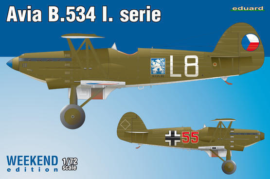 ED07446 Eduard 1/72 Avia B-534 I. serie Plastic Model Kit