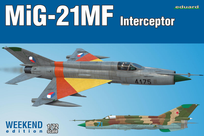 ED07453 Eduard 1/72 MiG-21MF Interceptor Weekend edition Plastic Model Kit