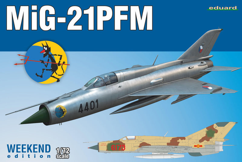 ED07454 Eduard 1/72 MiG-21PFM Weekend edition Plastic Model Kit