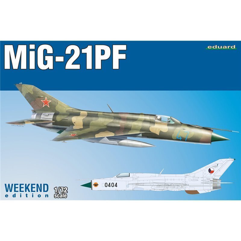 ED07455 Eduard 1/72 MiG-21PF Weekend edition Plastic Model Kit Eduard