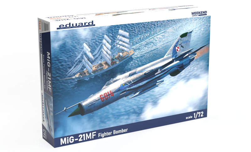 ED07458 Eduard 1/72 MiG-21MF Fighter Bomber Plastic Model Kit