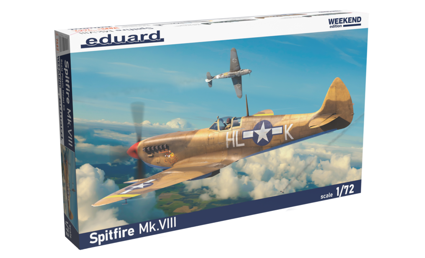 ED07462 Eduard 1/72 Spitfire Mk.VIII Plastic Model Kit*Aust Decals* [7462] Eduard