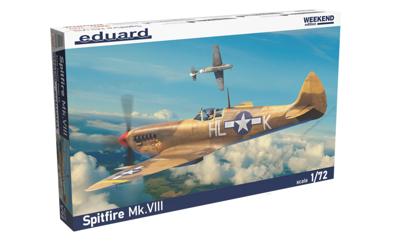 ED07462 Eduard 1/72 Spitfire Mk.VIII Plastic Model Kit*Aust Decals* [7462]