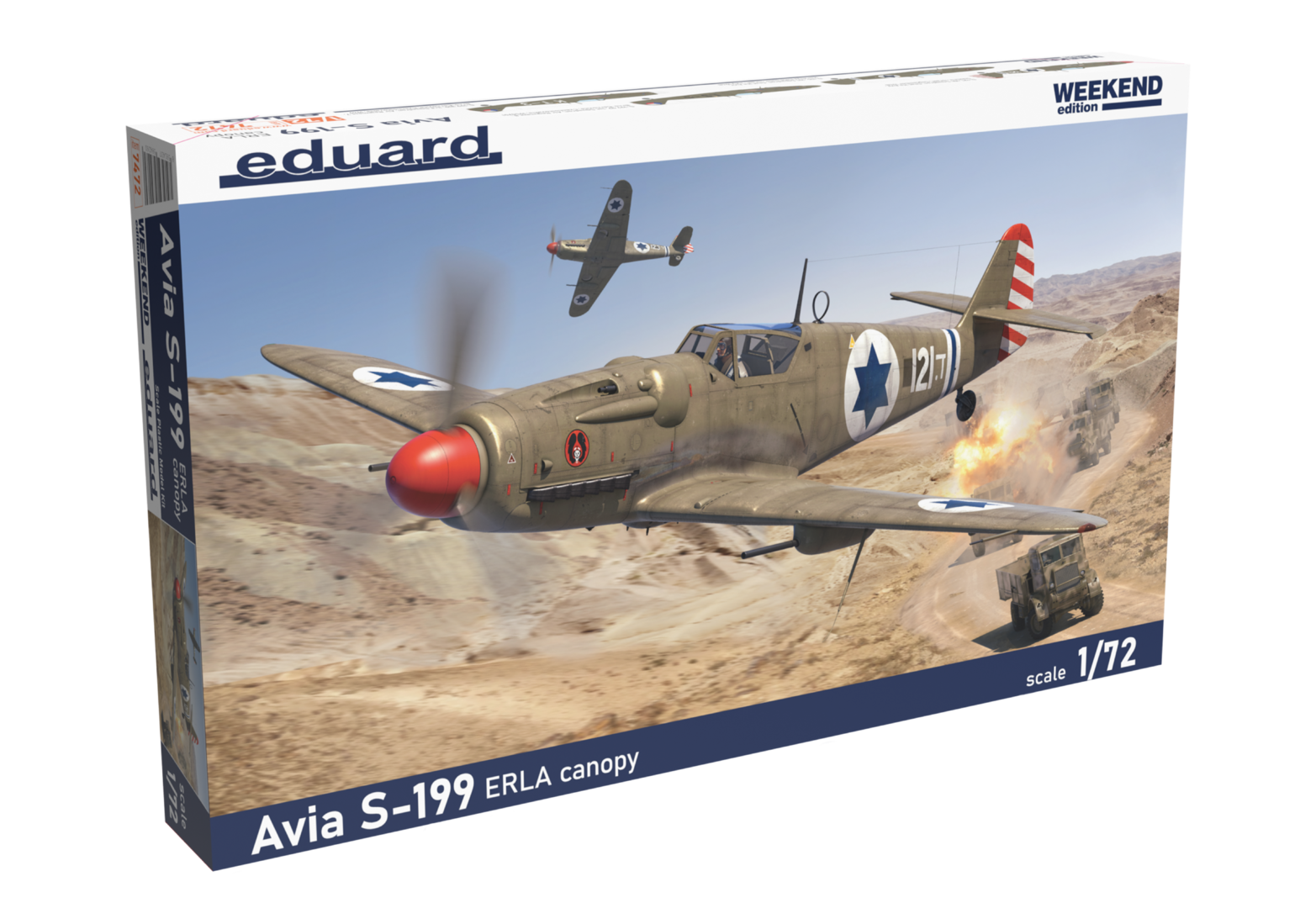 Eduard 1/72 Avia S-199 ERLA Canopy Plastic Model Kit