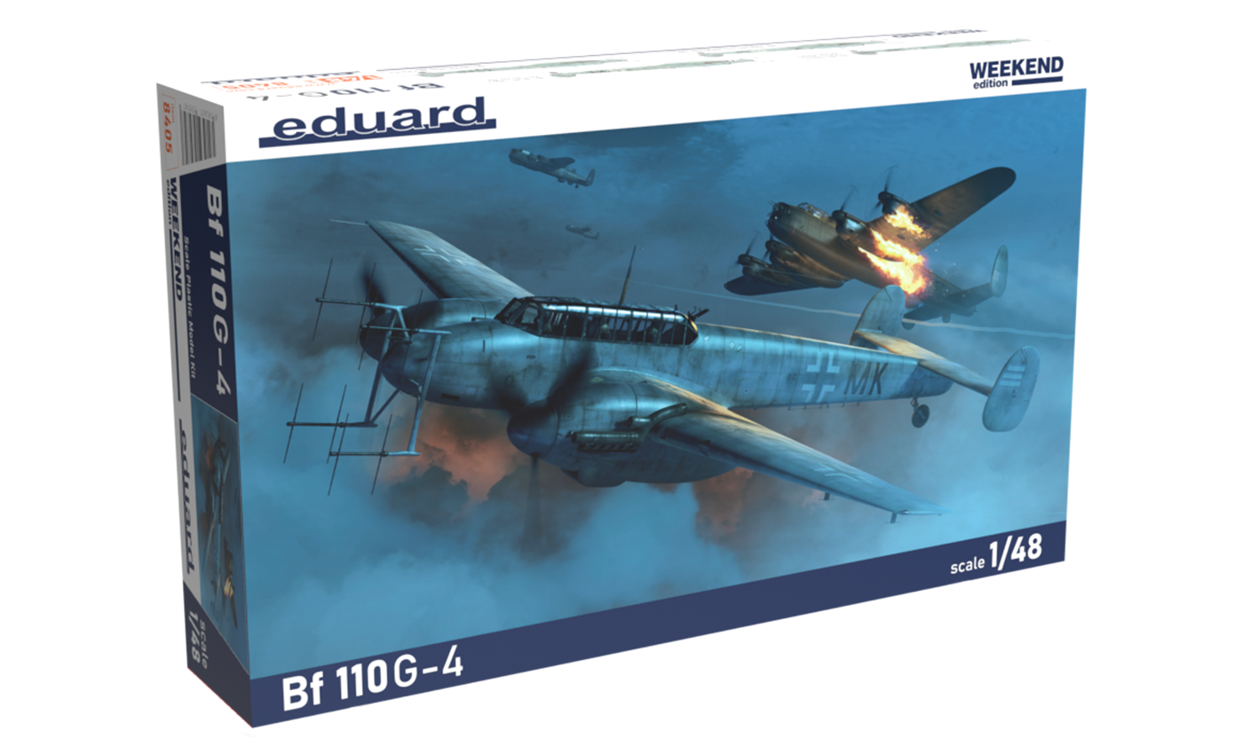 Eduard 1/48 Bf 110G-4 Weekend Edition German Night Fighters WWII Plastic Model Kit