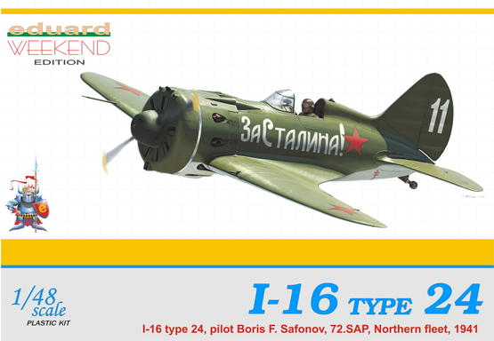 ED08468 Eduard 1/48 I-16 Type 24 Plastic Model Kit Eduard